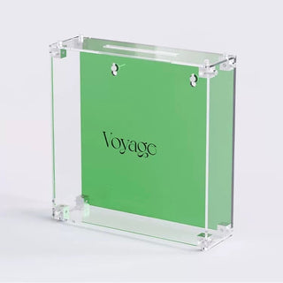 Acrylic Clear Square Ticket Storage Box   voyage