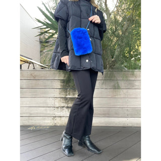 Color Faux Fur Smartphone Shoulder Bag