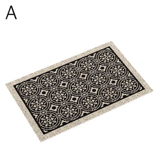 Oriental Geometric Pattern Entrance Mat  50 x 80 cm Mud Removal Mat