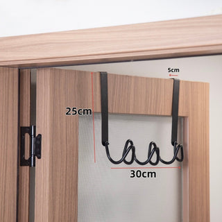 Black Wavy Door Hooks  3 Types   Hanger Hooks   Suitable for Rental Properties  No Drilling Required