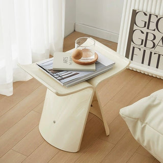 Cream Color Butterfly Stool Side Table Chair