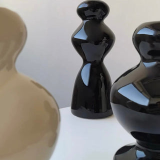 Monochrome Ceramic Flower Vase