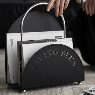 Portable Lettering Design Magazine Rack Storage