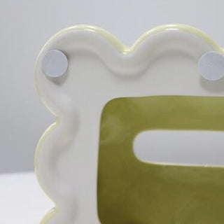 Ceramic Wave Design Tissue Case