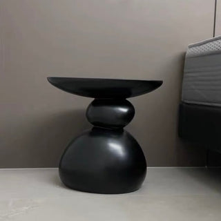 Modern Art Design Compact Side Table Black