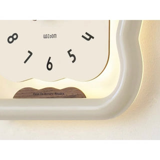 LED Lighted Wave Clear Clock  Wall Clock