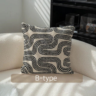 Beige Black Mix Cushion Cover  45 x 45 cm