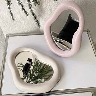 Plump and unique frame tabletop mirror    wall-mounted mirror