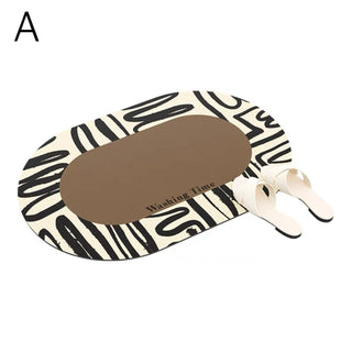 Modern Art Pattern Bath Mat 50x80cm  Quick Drying