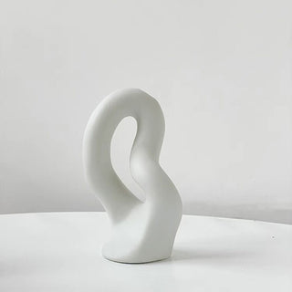 Irregular wave ceramic flower vase