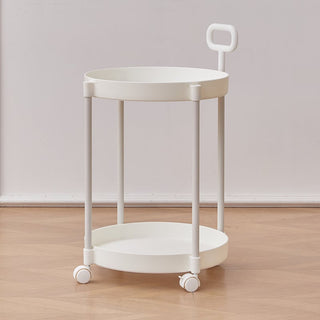 Handle with casters round side tablein .