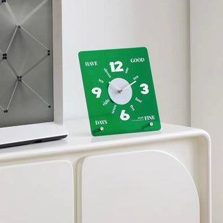 Clear Color Acrylic Square Clock  Table Clock