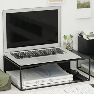Iron Multifunctional Storage Monitor Stand Bookstand
