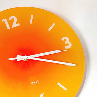 Gradient Wall Clock with Stand and Lettering