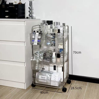 Acrylic Rack Wagon with Basket  2 Types