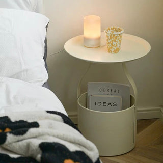 Iron Round Storage Side Table