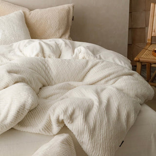 Milk Velvet Warm and Fluffy Duvet Cover Set  Bed Cover Bedding Cover