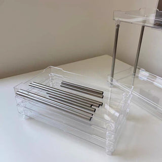 Clear Acrylic Tier Tier Rack   Cosmetic Storage