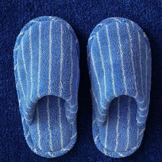 Color Stripe Pile Room Shoes  Indoor Slippers