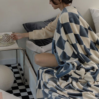 Checker Blanket   Lap Blanket Throw  100 x 150 cm