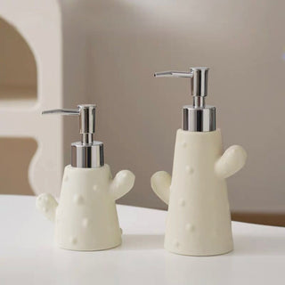 Piece Set: Cactus Ceramic Dispenser