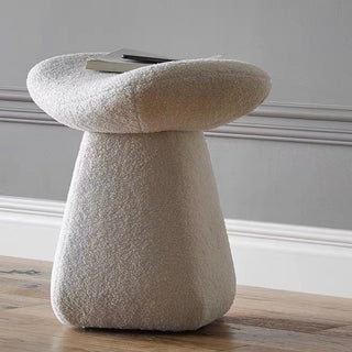 White Modern Stool Dresser Chair Ottoman