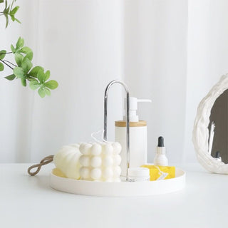 Arch Round Tray with Handle Monotone
