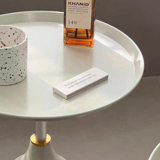 Gold Accent Mini Round Side Table