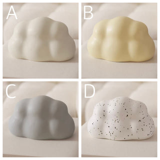 Cloud Ceramic Tissue Case  Cloud motif