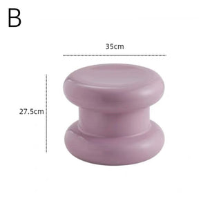 Chubby Round Tier Side Table Stool