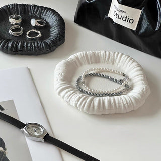 Matte Color Nuance Round Mini Accessory Tray