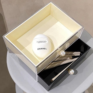 Pearl Monotone Drawer Cosmetic Storage Case