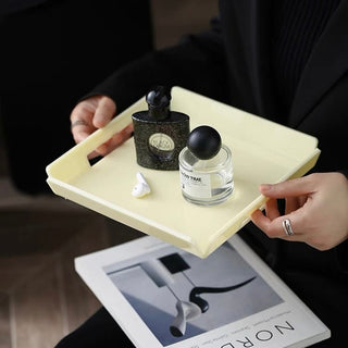 Square-shaped Simple Acrylic Mini Tray Cream Storage