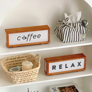 Relax Wood Night Light  Table Lamp Indirect Lighting
