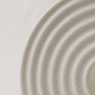 Donut-shaped ceramic flower vase
