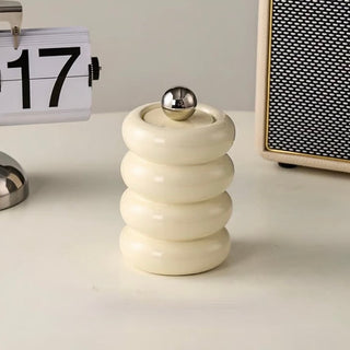 Ball Ceramic Brush Stand with Lid Three-Tier Four-Tier Chubby 6 Types  Small Item Storage