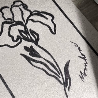 Flower Art Entrance Mat 60x90 Mud Removal Mat