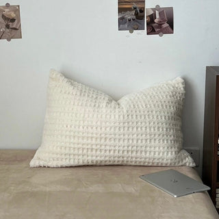 White Beige Thick Milk Fleece Winter Duvet Cover Set