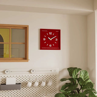 Square Frame Color Clock  Wall Clock
