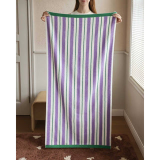 Mixed Stripe Color Bath Towel  100% Cotton Combed Cotton Absorbent Large Size Towel Blanket