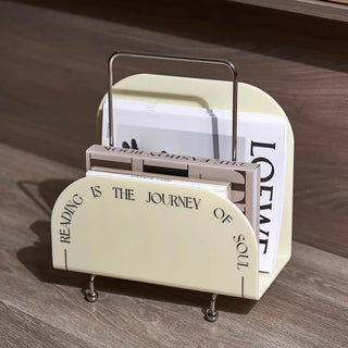 Portable Clear Acrylic Magazine Rack Storage