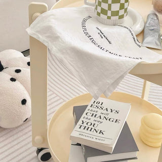 Round Tray Tier Side Table Storage Wagon