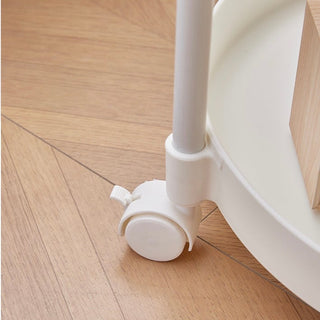 Handle with casters round side tablein .