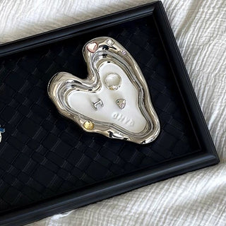 Heart-shaped Chubby Plate  Accessory Tray