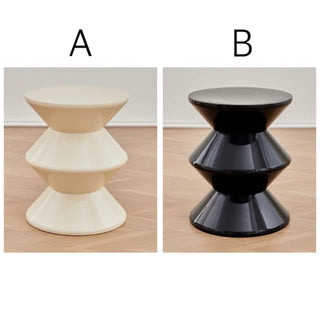 Zigzag Round Three-Tier Side Table Stool