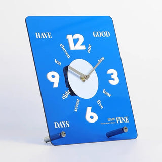 Clear Color Acrylic Square Clock  Table Clock