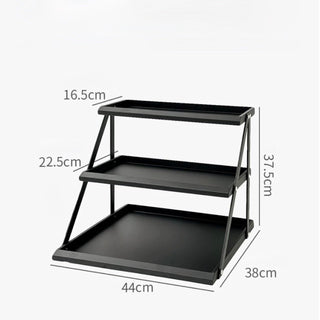Three-tiered Perfume & Cosmetics Display Iron Storage Open Rack