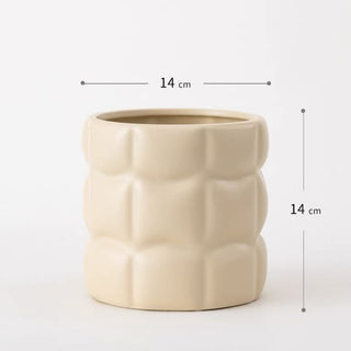 Square Bumpy Ceramic Pot Cover