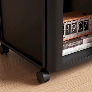 Square storage wagon with castersin  side table