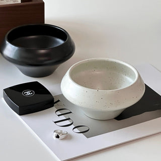 Ceramic Round Deep Bowl Accessory Tray
